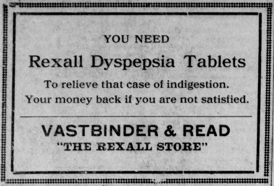 Newspaper ad - <i>The Calumet News</i>, 31 Dec 1909